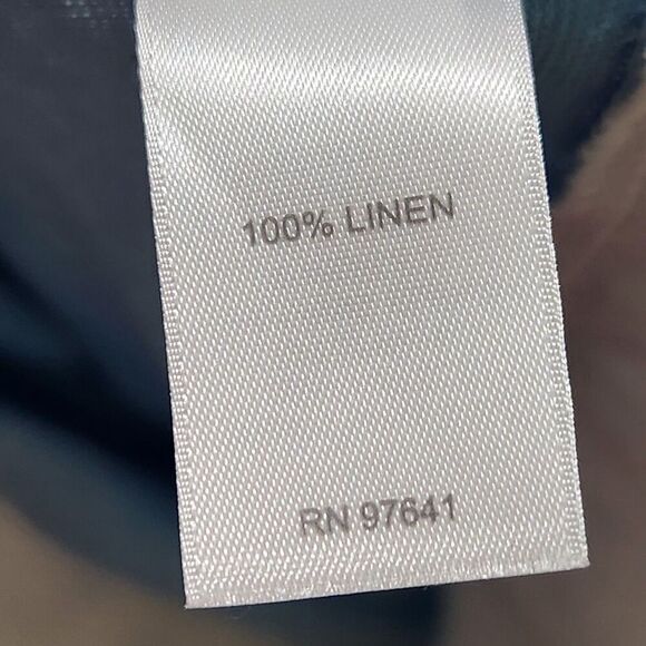 J Jill Linen Top Size Medium Blue Relax Fit Lightweight - Picture 12 of 13